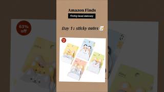 Day 1  Amazon finds 🎀 kawai stationery ⛄sticky notes amazonkawaistickynote stationery [upl. by Patrizius]