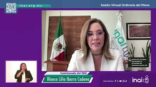 Posicionamiento Comisionada Blanca Lilia Ibarra Cadena 21 de agosto 2024 [upl. by Cargian]