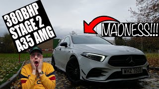 A35 AMG STAGE 2 380BHP ABSOLUTE MADNESS [upl. by Craddock735]