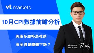 VT Markets投資课堂｜10月CPI數據前瞻分析，美股多頭格局強進，黃金還會繼續下跌嗎？ [upl. by Eikcir718]