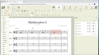 Noteflight Software Intro Starting your Rhythm Composition MYP Music [upl. by Henriette]