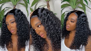 beautiful natural 5x5 Lace closure deep wave wig ft Recool hair [upl. by Lanta597]