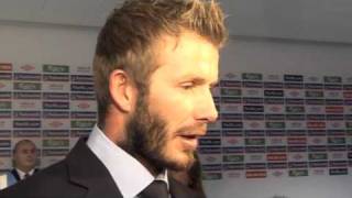 David Beckham Interview 141009 [upl. by Glinys]