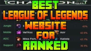 Best League of Legends Website for Ranked  Championgg  Patch 619 [upl. by Nedyah]