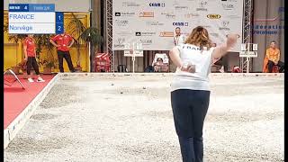 Petanque European Championship 2024 Women Single France vs Norway [upl. by Og]