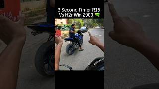 3 Second Timer R15 Vs H2r Win z900 🔫 shorts trending shortvideo [upl. by Alva]