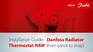 How to install a Danfoss radiator thermostat RAW [upl. by Iggam288]