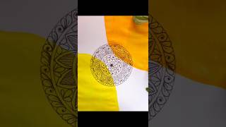 Draw a easy mandala with me 🌟🌈❤️ art diy 5minutecrafts shorts trending pastel mandalaart [upl. by Inan]