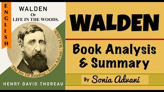 WALDEN by Henry David Thoreau Summary in ENGLISH with SUBTITLES  The Joy Of Reading  Sonia Advani [upl. by Loresz729]