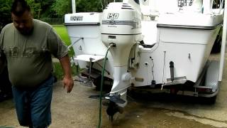 How To Flush Your Outboard Boat Motor Correctly [upl. by Birch926]