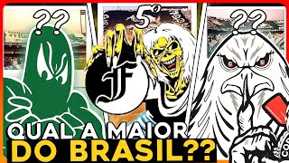 Top 10 MAIORES Torcidas Organizadas do Brasil [upl. by Doreg595]