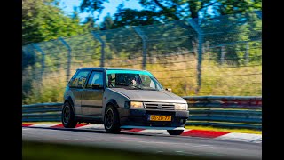 Fiat uno K swap  Fun lap with gert jo  Nordschleife  080624 [upl. by Iturk]