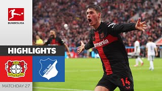 Another CRAZY Leverkusen Comeback  Leverkusen  Hoffenheim 21  Highlights  MD 27 – BL 2324 [upl. by Eam]