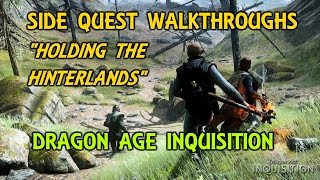 Dragon Age Inquisition Walkthrough Map To A Waterfall Quest The Hinterlands Gameplay Lets Play [upl. by Notslar]