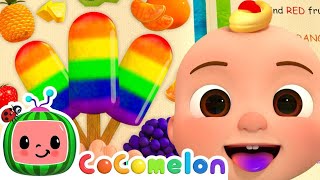 The Colors Song with Popsicles  CoComelon  Moonbug Kids  Color Time [upl. by Etiuqram]