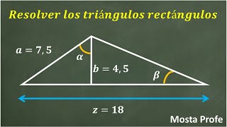 Como Calcular Sacar Lados Angulos Triángulo Rectángulo Teorema Pitágoras Razones Trigonométricas 5 [upl. by Memory]