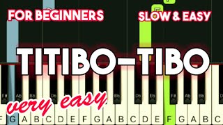 MOIRA DELA TORRE  TITIBOTIBO  SLOW amp EASY PIANO TUTORIAL [upl. by Etnuaed]