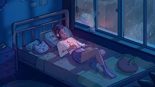 lofi sleep lofi rain 💤 beats to relax at night  music for insomnia anxiety peaceful dreams [upl. by Roti]