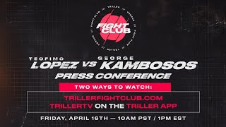 Triller Fight Club Teofimo Lopez vs George Kambosos Press Conference LIVE Stream  MMA Fighting [upl. by Mikaela219]