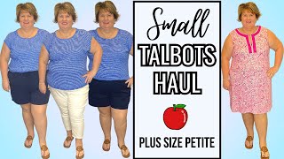 Talbots New Arrivals Spring 2023 Apple Shape Plus Size Clothing Haul [upl. by Oigres]