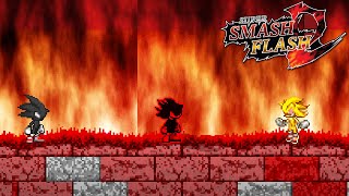 SSF2 Mods Serious Sonic vs Dark Sonic and Fleetway Sonic [upl. by Neiman]