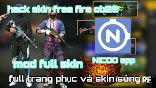 mod skin free fire  mod trang phục và skin súng trong app NICOO [upl. by Eniarol]