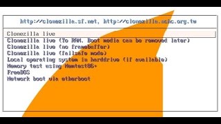 Clonezilla Network Disk Clone Using Live USB Boot Thumb Drive [upl. by Odelet]