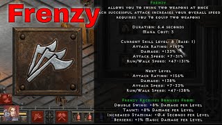 D2R Skills amp Abilities  Frenzy Barbarian Combat Skills [upl. by Sima]