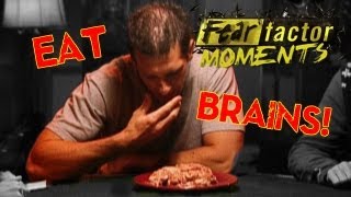 Fear Factor Moments  Cow Brains [upl. by Nahpets]