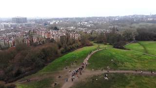 Hampstead Health flying a drone over the park [upl. by Ailad]