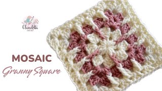 Crochet Granny Square Mosaik  StepbyStep Tutorial [upl. by Richard]