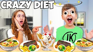 COPYiNG our CRAZY BROTHERS DIET for 24 hrs Bad idea [upl. by Tufts]