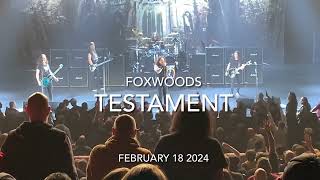 TESTAMENT  Apocalyptic City  Foxwoods 2182024 [upl. by Annoit]