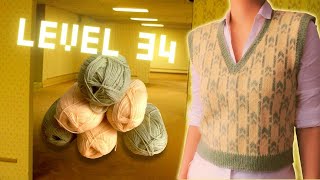 How I escaped the backrooms by knitting a liminal space vest [upl. by Penn]