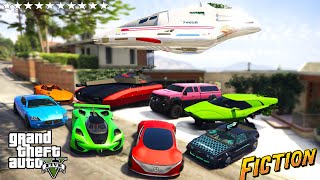 GTA 5  Stealing Coolest Fictional CARS with Franklin  GTA V Real Life Cars 36 [upl. by Kerby]