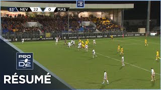 PRO D2  Résumé USON NeversRugby Club Massy Essonne 3612  J25  Saison 20222023 [upl. by Furlani]