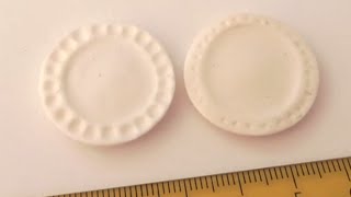 Polymer Clay Miniature  Plates [upl. by Eiduam919]