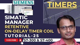 Siemens PLC Training 25  Retentive OnDelay Timer Coil in Siemens STEP 7 Simatic Manager [upl. by Ody]