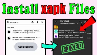 Fix Cant open file  How to install xapk file  xapk to apk converter for android  Zarchiver [upl. by Eemiaj]