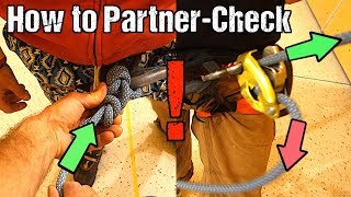 Rock Climbing Basics The PROPER Partner Check [upl. by Nicole]