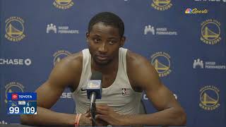 Jonathan Kuminga PostGame Interview  Golden State Warriors vs Dallas Mavericks [upl. by Llacam]