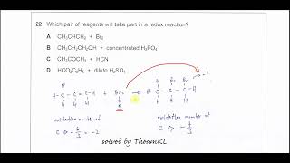 970111MJ16Q22 Cambridge International AS Level Chemistry 9701 MayJune 2016 Paper 11 Q22 [upl. by Alick]