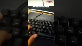 gk61 sound test yellow switches [upl. by Itirahc230]