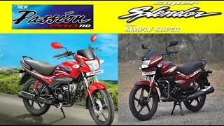 Compare 2018 Hero Passion Pro i3s vs Super Splendor [upl. by Ahsain]