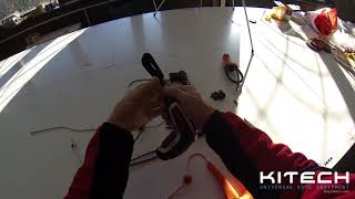 Kitech Kites Foil Kite Clinic part 3  How to replace the depower rope [upl. by Ecilahc922]