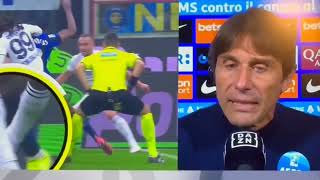 ANTONIO CONTE FURIOSO AI MICROFONI DI DAZN DOPO INTER 11 NAPOLI quotIL VAR DEVE INTERVENIREquot [upl. by Fortunato]