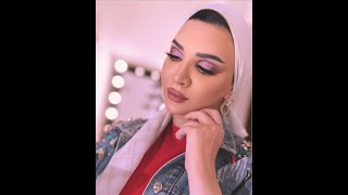 Purple Flawless makeupTutorial  Raneem Essam [upl. by Acinorej844]