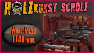 WoodMizer LT40 WIDE  unser neues Sägewerk [upl. by Julide]