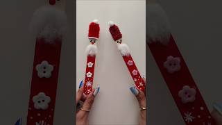 Create a CUTE Santa from an Icecream Stick for MERRY CHRISTMAS [upl. by Dalenna37]