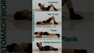 Do these exercises to get a flat stomach homeworkout weightlossexercise noequipmentworkout [upl. by Carpio]